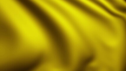Gold silk moving waves on wind, satin and fabric seamless 4K loop video animation, golden flag in the wind 3D animation. - Powered by Adobe