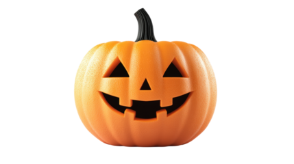 Jack O Lantern Halloween Pumpkin isolated on a transparent background