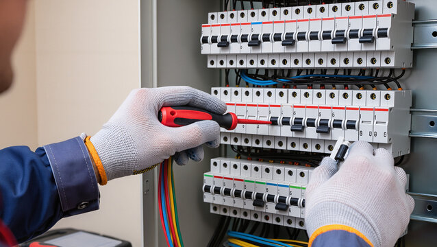 electrician at work