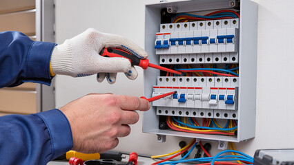 electrician at work