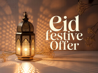 Celebrate Eid with a festive offer and create a warm, inviting atmosphere with this beautiful traditional lantern, perfect for Ramadan celebrations and holiday promotions