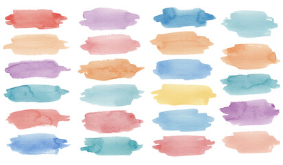 Watercolor Paint Texture Set A Vibrant Collection for Creative Design Projects and Artistic Expressions