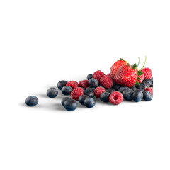 Fresh Berries Assortment Strawberry Blueberry Raspberry.