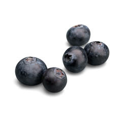Fresh Blueberries Isolated on White Background 2.
