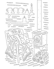 hand drawn sketch of a house