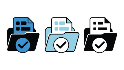 folder document approval icon