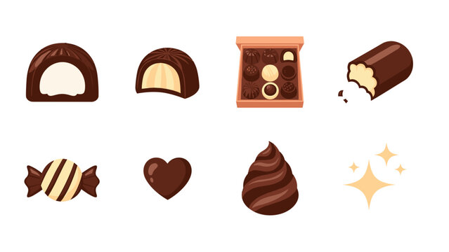 Indulge in sweet delight with tempting chocolate candies, a collection of decadent treats