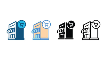 store shopping building icon