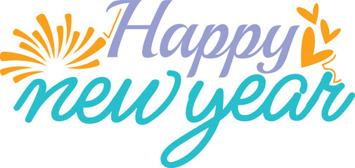 New Year 2026 Typography Collection - Festive Lettering & Holiday Icons