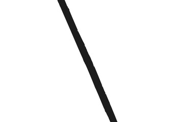 Diagonal black line across white background