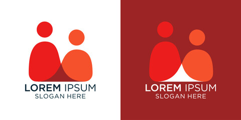 People logo concept showcasing teamwork and connection for creative businesses, organizations, or community groups seeking modern, eye-catching branding