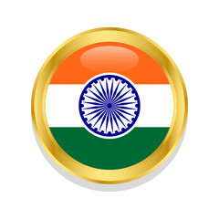 Indian Flag Vector Illustration, national flag of India vector illustration