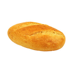 Freshly Baked Golden Brown Loaf of Bread.