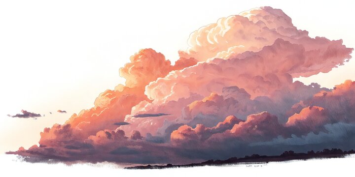 Dramatic Cumulonimbus Clouds at Sunset image photo - Powered by Adobe