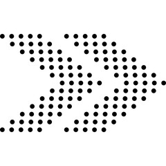 Arrow Dotted Shape