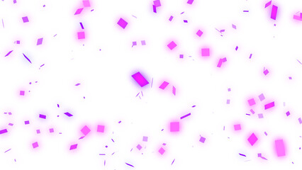 紙吹雪がひらひら舞う背景素材（透過）（ピンク）