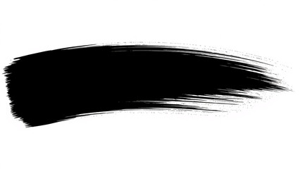 Animated Black Ink Paint Brush Stroke Transition Grunge Element for Aggressive Alpha Matte Reveal