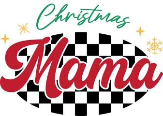 Retro Christmas Mama Mother Christmas Graphics