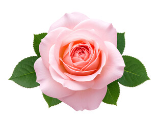 pink rose isolated on white background