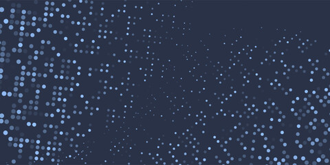 Stars Modern Halftone Geometry Pattern Vector Smooth Camber Border Blue Abstract Background. Checkered Faded Particles Curve Line Subtle Texture. Half Tone Contrast Graphic Minimalist art concept