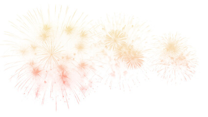 Fototapeta premium firework isolate PNG transparent background