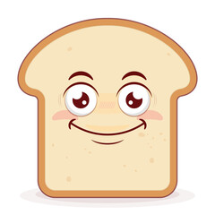Obraz premium bread smile face cartoon cute