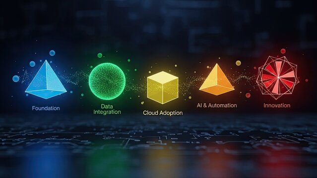 Explore vibrant tech solutions for modern business success including AI automation and cloud adoption, all built on a solid foundation of data integration and innovation - Powered by Adobe