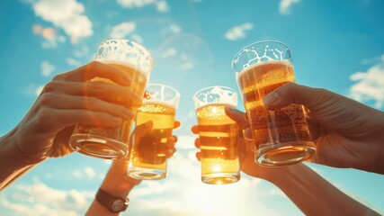 Video People gathering around to share drinks and good times, perfect for parties or social events