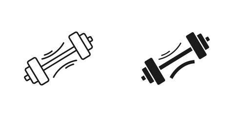 Get fit with dynamic dumbbell graphics for your fitness brand or gym promotion material today!