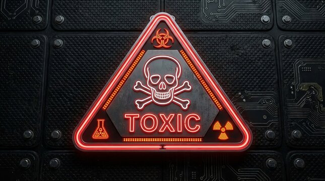Toxic sign. Suitable for marketing or business purposes