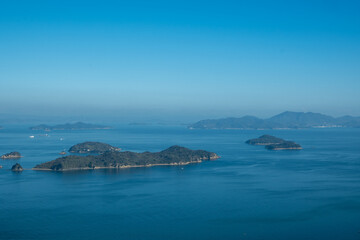日本の香川県高松市屋島のとても美しい秋の風景
