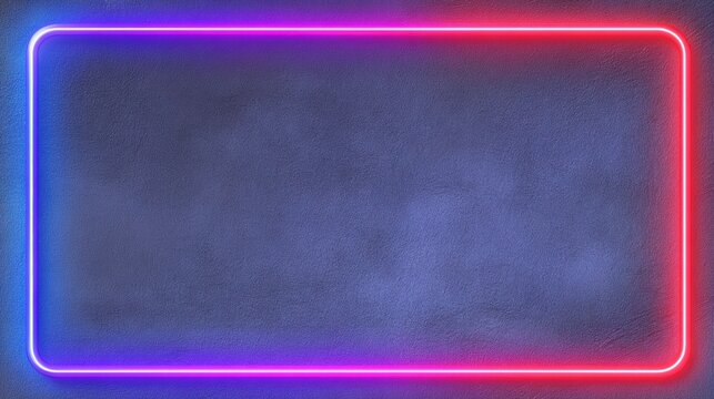 Vibrant Holographic Love Message User Interface Featuring a Colorful Neon Frame and Large Blank Space for Promotional Text - Powered by Adobe