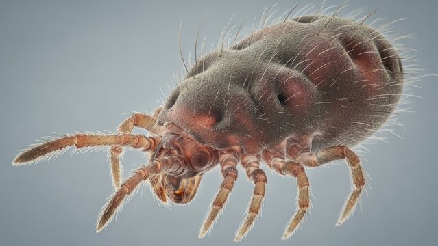 A spider with long legs and a segmented body, crawling on a gray surface.
