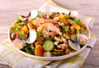 seafood salad, cocktail salad