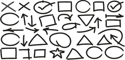 Abstract geometric design with bold color accents