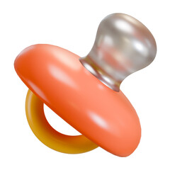 baby pacifier 3d icon illustration