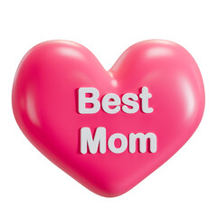 best mom 3d icon illustration