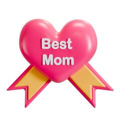 best mom 3d icon illustration