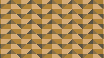 Abstract geometric triangle pattern in yellow mosaic style