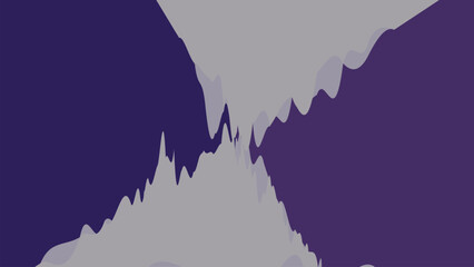 Snowy mountain landscape illustration with map style design elements