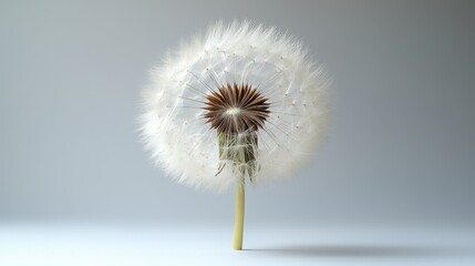 Close-up of a dandelion seed head