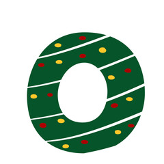 Cute Christmas Numbers 0–9 Illustration Set | Festive Holiday Graphic Elements
