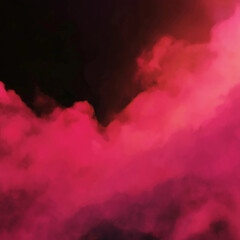 Red abstract composition featuring a vibrant crimson mist against a pure black background. The overall aesthetic is cinematic and atmospheric, emphasizing contrast and mood.