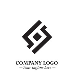 Sleek Electrical Logo Symbol on a Clean White Background for Modern Branding Design Elements Art