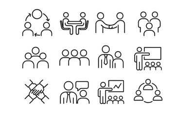 Business teamwork collaboration meeting presentation partnership group dynamics