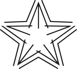 Minimal Geometric Star Motif  Vector