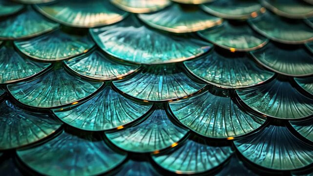 texture in the form of multi-colored scales. Selective focus. dizain.