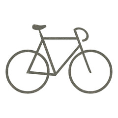 racing bicycle icon isolated on transparent background