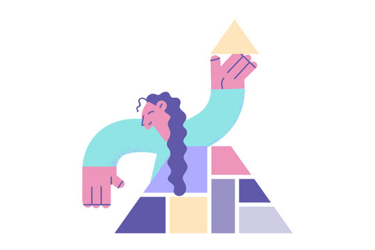 Gathering data in business concept