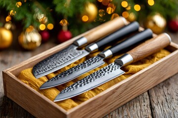 Japanese kitchen knife set a holiday christmas gift